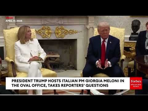G Meloni speaks Italian to Trump: beautiful!