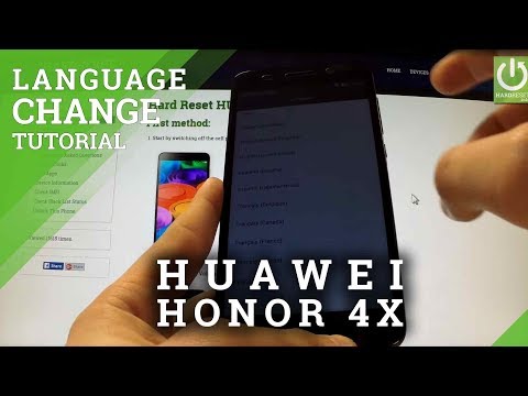 HUAWEI Honor 4X - How to Change Language in Honor Smartphones