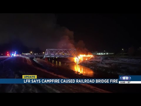 Unattended campfire destroys nearly century-old railroad bridge in west Lincoln