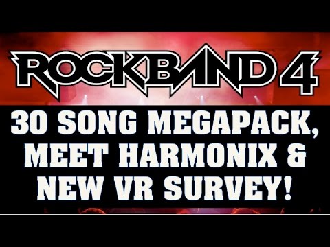 Rock Band 4 News: Free 30 Song Megapack (Xbox One), Meet Harmonix & New VR Survey!