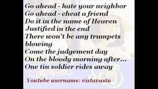 Chelsia Chan & Sam Hui - One Tin Soldier (with lyrics)