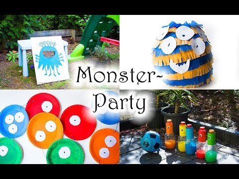 Monster Party Ideen: Deko und Spiele - Monster Kindergeburtstag