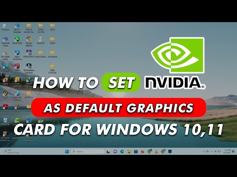 How to set NVIDIA as the default graphics card for Windows 10 computers and laptops   2023 Tutorial