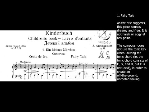 Grechaninov - Children's Album Op.98 FULL (On-Screen Commentaries)