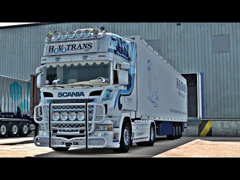 ETS2 1.37 - SCANIA R580 V8 HoVo Trans - Trip: Rome - Cagliari