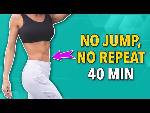 40 MINUTE FULL BODY WORKOUT – NO JUMPING, NO REPEATS
