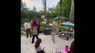 Dwayne Johnson The Rock Dancing on his mother Ata Johnson's Birthday | Youtube Shorts #Shorts