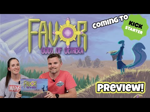 Preview of Favor: Gods of Oethera | Coming to #kickstarter | Love 2 Hate #boardgames Review