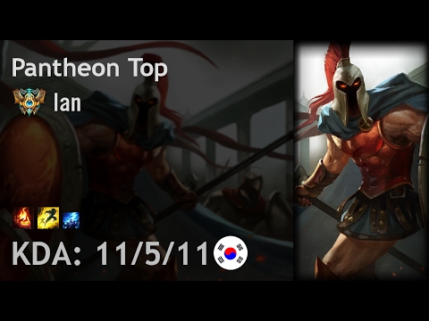 Pantheon Top vs Fiora - Ian - KR Challenger Patch 7.3