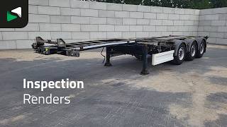 Renders 3AFCST08 Multi 45ft Lift Axle kont&eacute;nersz&aacute;ll&iacute;t&oacute; f&eacute;lp&oacute;tkocsi | K&eacute;p 4 - Autoline