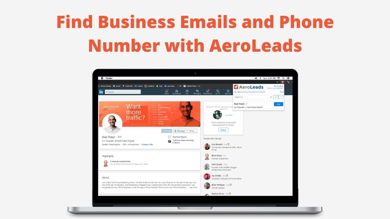 Find Business Emails And Phone Number With Aeroleads Swordfish
