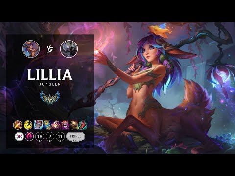 Lillia Jungle vs Diana - KR Challenger Patch 12.11