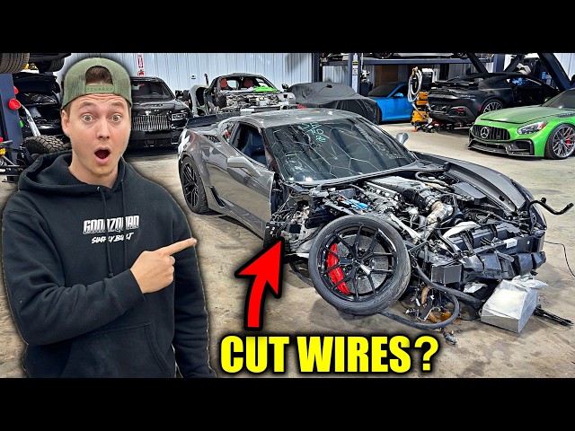We Bought A Wrecked Corvette Z06...but Someone Cut The Power Wires – goonzquad