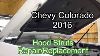 Hood strut replacement 2015, 2016, 2017, 2018, 2019 Chevrolet Colorado