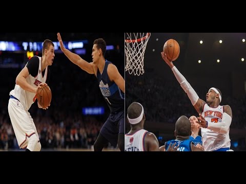 Carmelo Anthony & Kristaps Porzingis vs Mavericks (14/11/2016) - 48 Pts, 18 Rebs Combined!