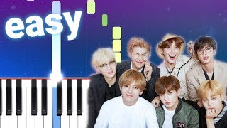 BTS (방탄소년단) - Dimple 100% EASY PIANO TUT