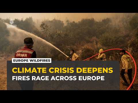 Flames, drought and falling rivers grip Europe