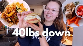 What I Eat in a Day (40 lbs Down) | High Protein + High Fiber Weight Loss Meals