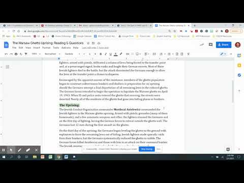 The Warsaw Ghetto Uprising