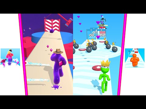♻️💠 Blob Runner 3D Vs Tall Man Run Max Level Mobile Gameplay Walkthrough 4K Nr 32