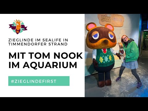Zieglinde trifft Tom Nook im SeaLife