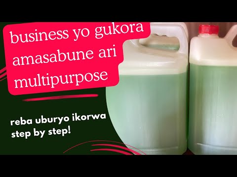 Isabune imesa, ikoza ibyombo, ikoza imodoka  ikanakoreshwa mu gukoropa