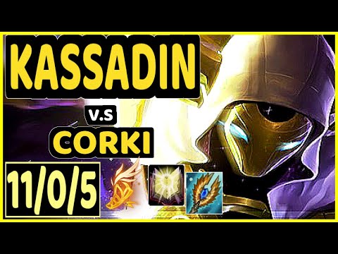NOMANZ (KASSADIN) vs CORKI - 11/0/5 KDA MID CHALLENGER GAMEPLAY - EUW