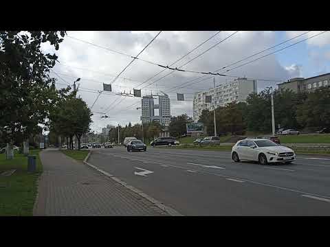 Strong wind and rain. Autumn has come to Kaliningrad.