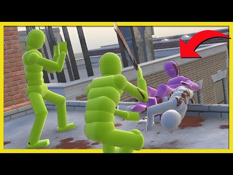 NPC Wars on the Rooftops [AI NPC Fight with Active Ragdoll Physics] #24