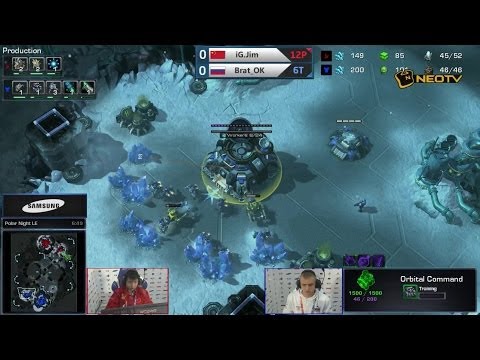 WCG2013 Stage D - StarcarftII : iG.Jim vs Brat_OK