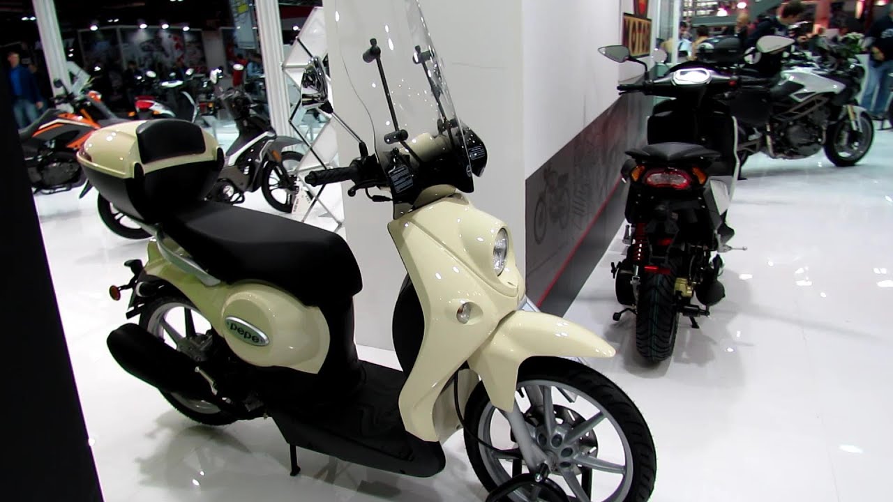 2014 Benelli Pepe 50 4T Scooter Walkaround - 2013 EICMA Milano Motorcycle Exhibition