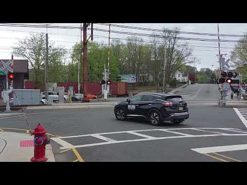 Level Crossing Malfunctions, then train comes