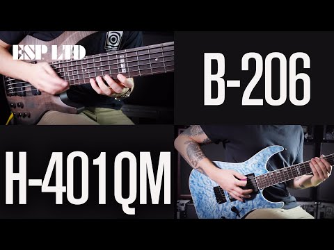 ESP LTD B-206 & H-401QM - Metal Demo