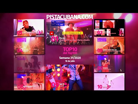 Top10 del Top100 de Pistacubana semana 31/2020 fecha 18 de julio