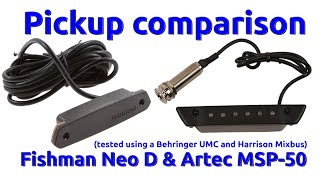 Video thumbnail for Acoustic Guitar pickup Artec MSP 50 ENN & Fishman Neo D SingleCoil by SolidRockBluesBand