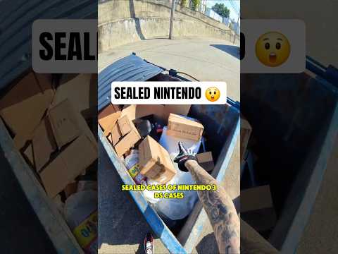 Sealed cases Nintendo 3ds in Game Store Dumpster! #dumpsterdiving #gaming #Nintendo