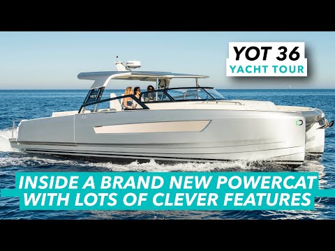 Inside a brand new powercat with lots of clever features | YOT 36 full tour | Motor Boat & Yachting