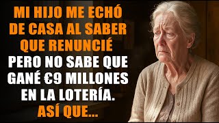Mi hijo me echó de casa al saber que renuncié - Pero no sabe que gané 9 millones en la lotería.