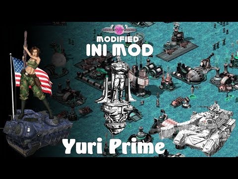 Red Alert 2 | Modified INI MOD - 2 Vs 2 - Yuri Prime in a driller.!