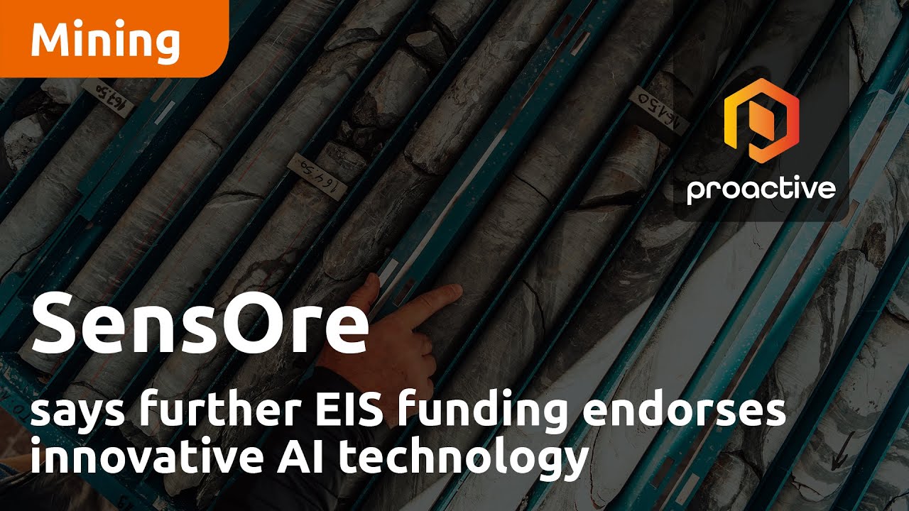 SensOre says further EIS funding endorses innovative AI technology