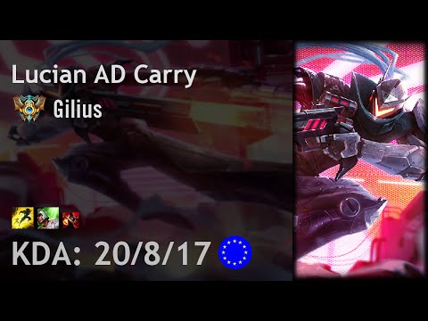 Lucian AD Carry vs Ezreal - Gilius - EUW Challenger Patch 6.18