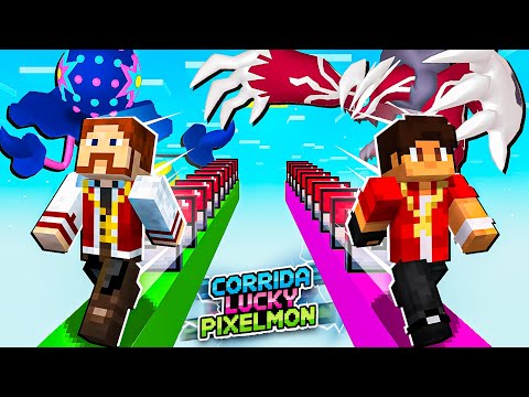 Minecraft CORRIDA LUCKY PIXELMON - YVELTAL SHINY vs BLACEPHALON SHINY