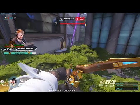 ARRGE INSANE HANZO! 39 ELIMS! [ OVERWATCH SEASON 20 TOP 500 ]