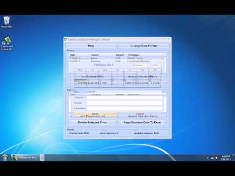 Expense and Income Manager Software