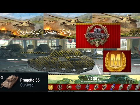 WOT Blitz 😂 7 kills  PROGETTO 65 🍝Italian Tank 🍕🇮🇹