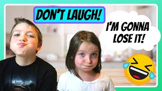 TRY NOT to LAUGH FAMILY CHALLENGE! | Spitting Edition
