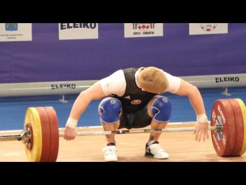 Split 2017 Pavel Khadasevich Snatch 160 kg Men 85 kg