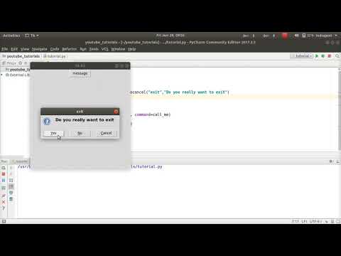 Python Gui Tutorial 13 Messagebox Ask Questions Part 2 Tkinter