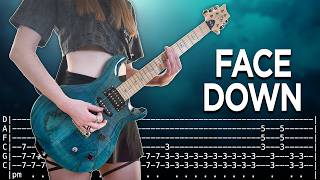 Red Jumpsuit Apparatus - Face Down Guitar Cover with Tabs on screen 4K UHD