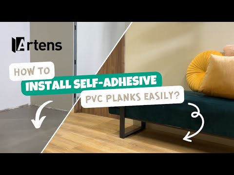 🛠 TUTORIAL - How to install self-adhesive PVC planks on a bathroom-compatible floor? | Artens